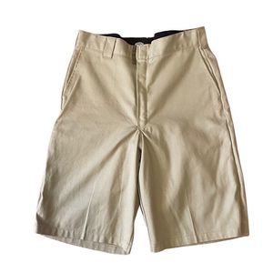 Dickies Flex Tan Khaki Loose Fit Shorts Pockets Added Belt Loop, size 36